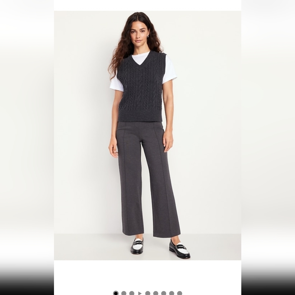 Stylish Gray Pants Stevie Flare Large